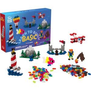 PLUS PLUS Learn to Build, Basic Mix 400 Pieces Stem Toys for Kids NWT